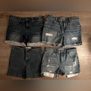 Girls denim shorts size 14